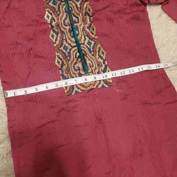 Beautiful Handmade Magenta Salwar Kameez - Picture 8 of 9